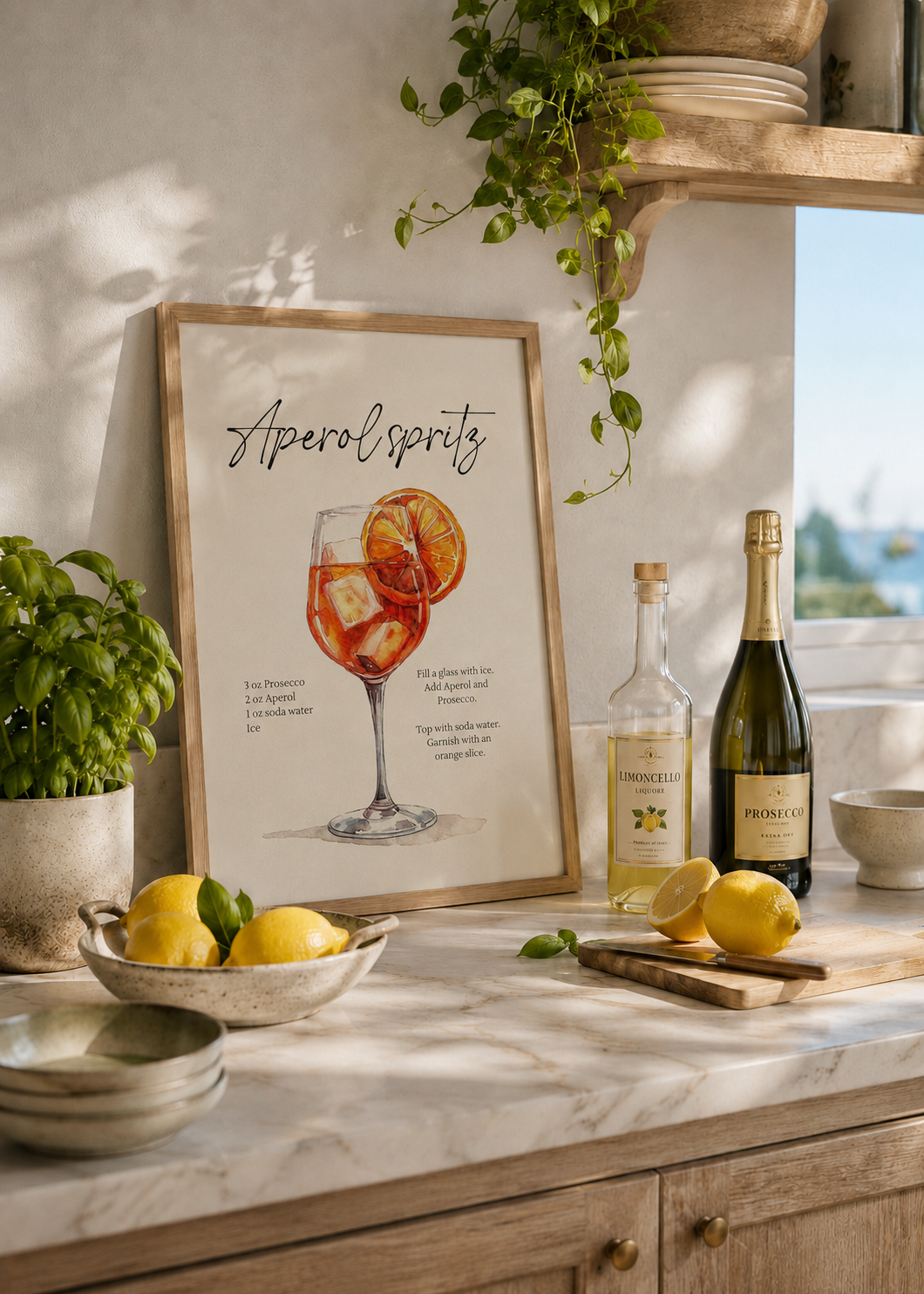Aperol Spritz Acuarela — Coctelería
