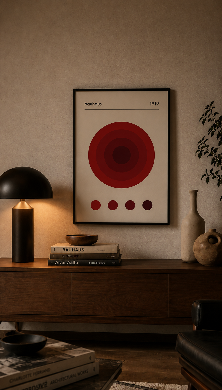 Círculos Concéntricos Borgoña — Bauhaus