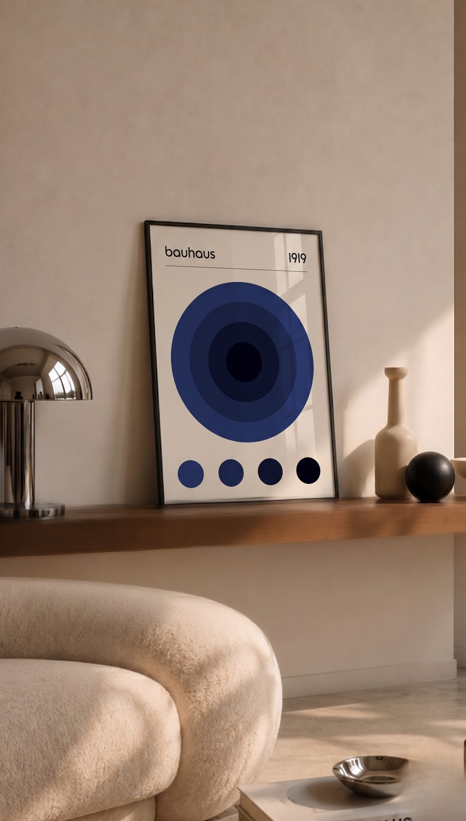 Círculos Concéntricos Navy — Bauhaus