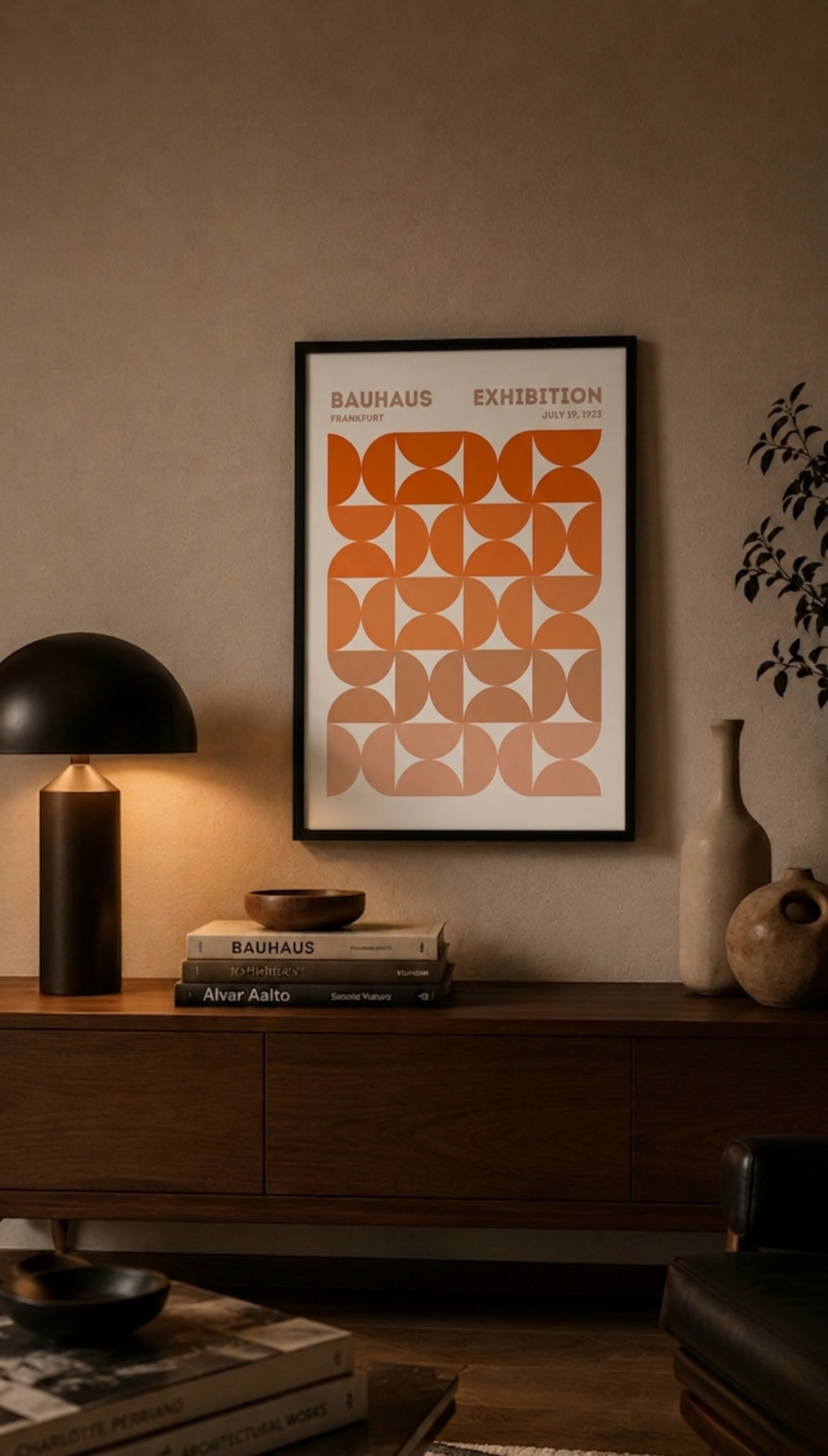 Semicírculos Naranja — Bauhaus