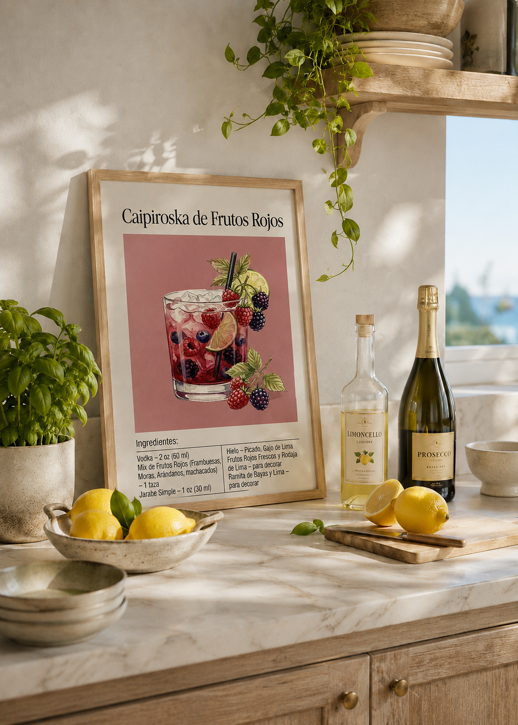 Caipiroska de Frutos Rojos — Coctelería