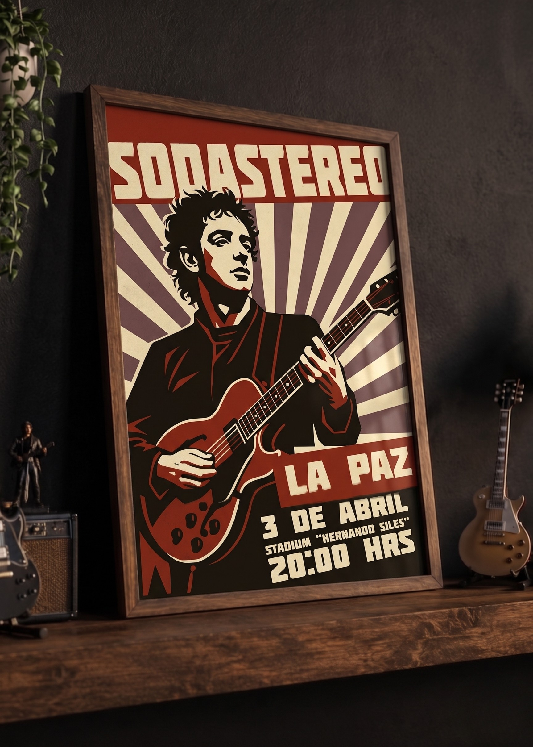 Soda Stereo La Paz Poster — Rock