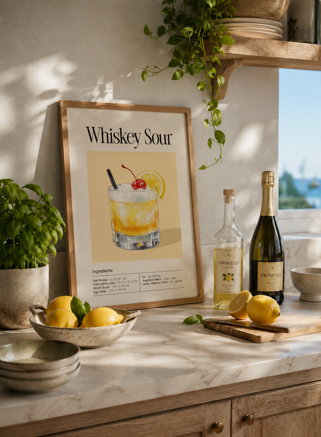 Whiskey Sour Acuarela — Coctelería