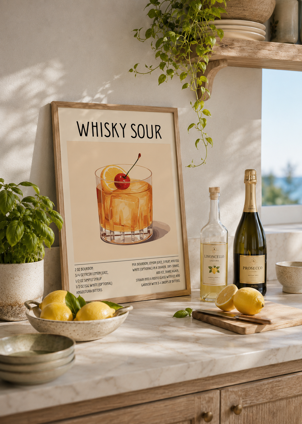 Whisky Sour Lettering — Coctelería