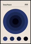 Círculos Concéntricos Navy — Bauhaus