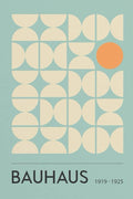 Semicírculos Teal — Bauhaus