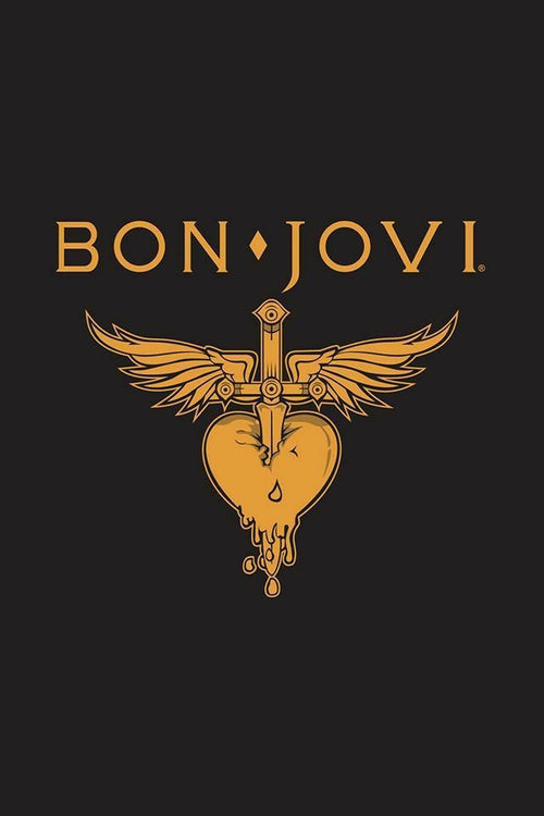 Bon Jovi Logo Dorado — Rock