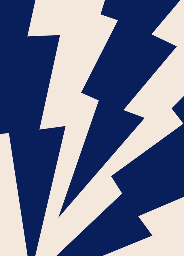Relámpagos Navy — Bauhaus