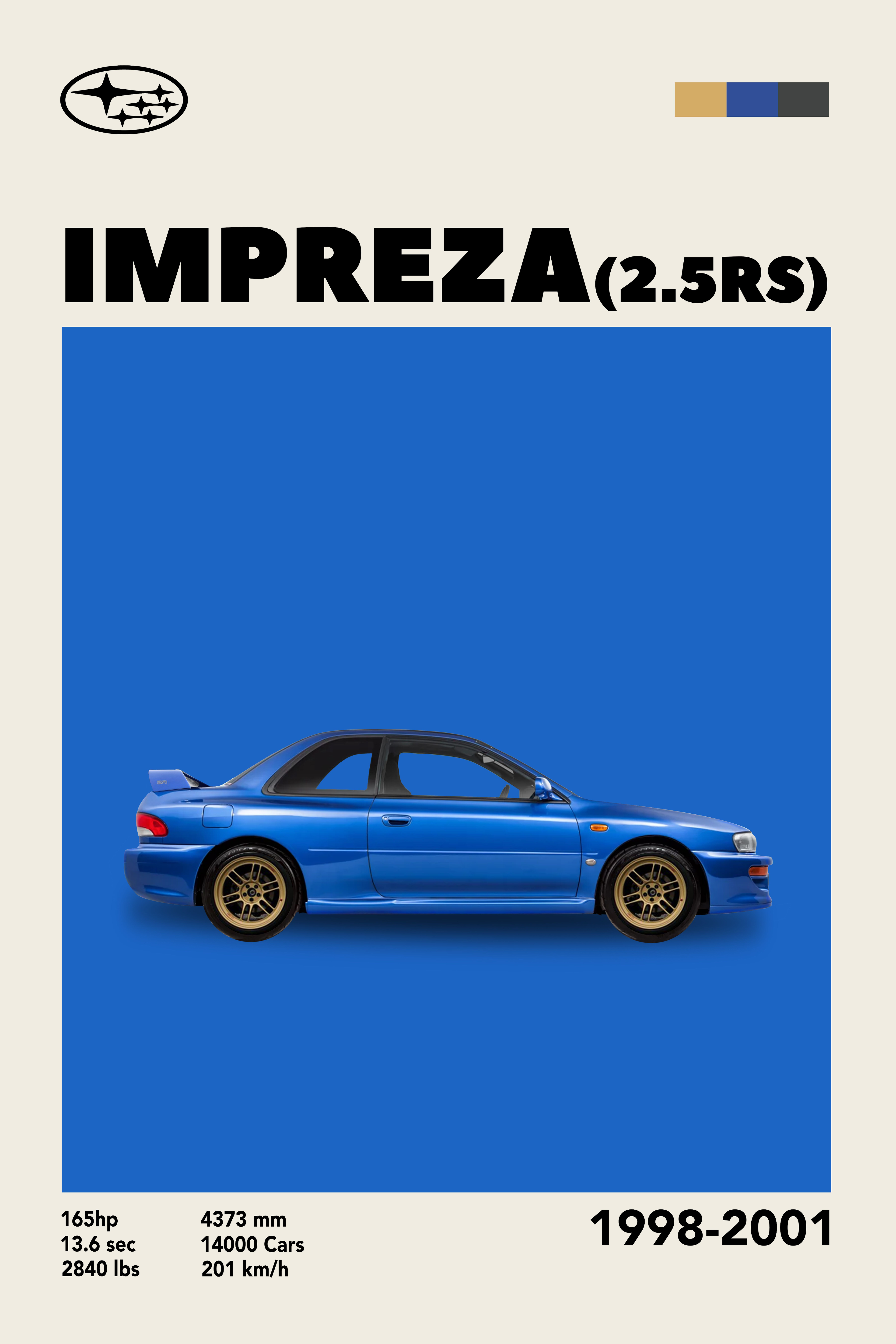 Subaru Impreza 2.5RS — Car Design