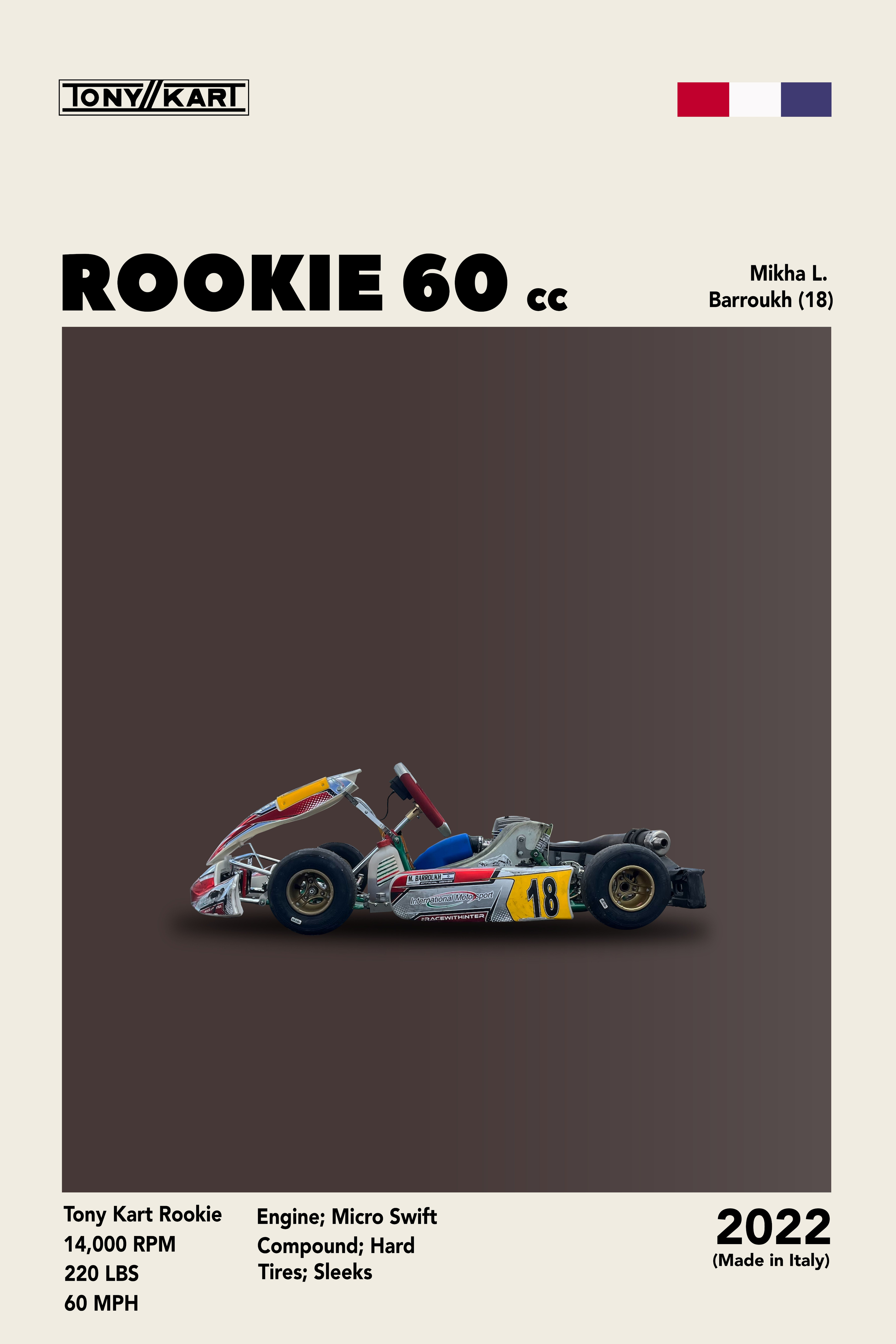 Tony Kart Rookie — Car Design