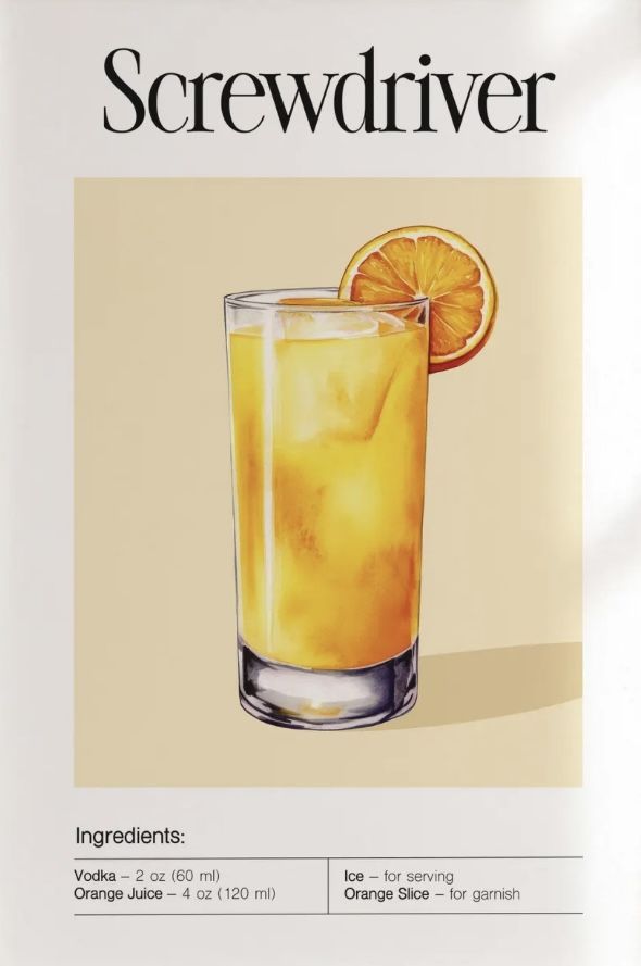 Screwdriver — Coctelería