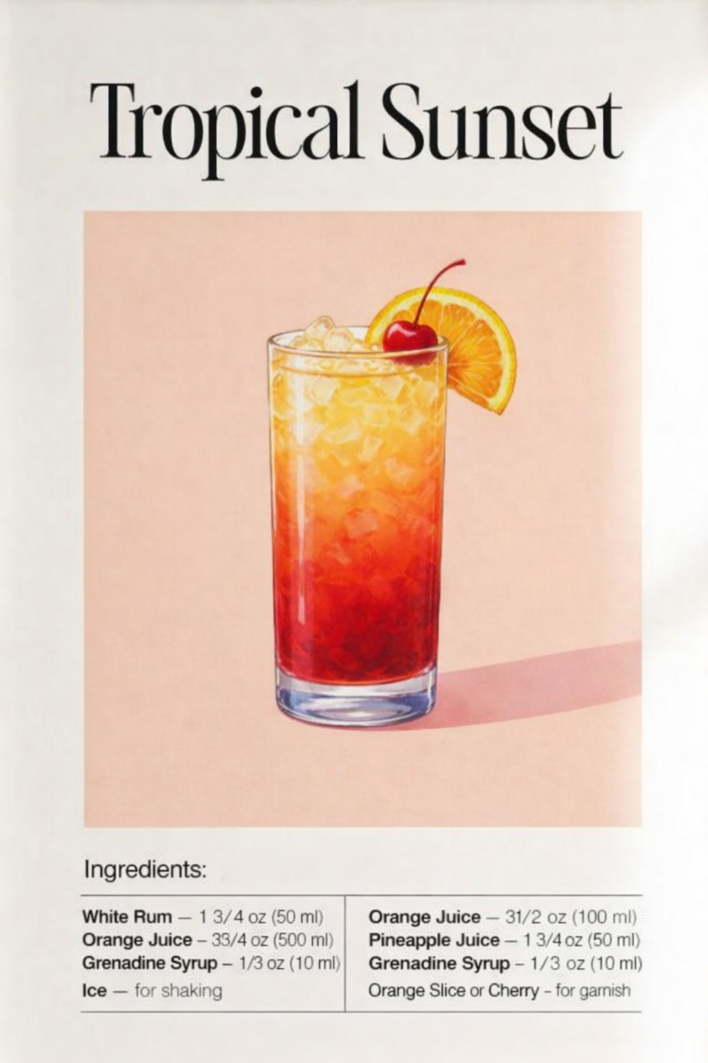 Tropical Sunset — Coctelería